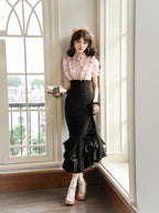Gentle fishtail skirt suit  HA2976
