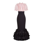 Gentle fishtail skirt suit  HA2976