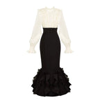 Gentle fishtail skirt suit  HA2976