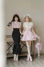 Gentle fishtail skirt suit  HA2976