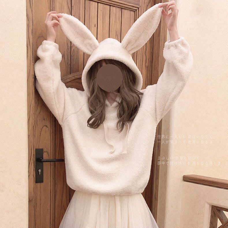 Cute rabbit ears hooded sweatshirt HA2408