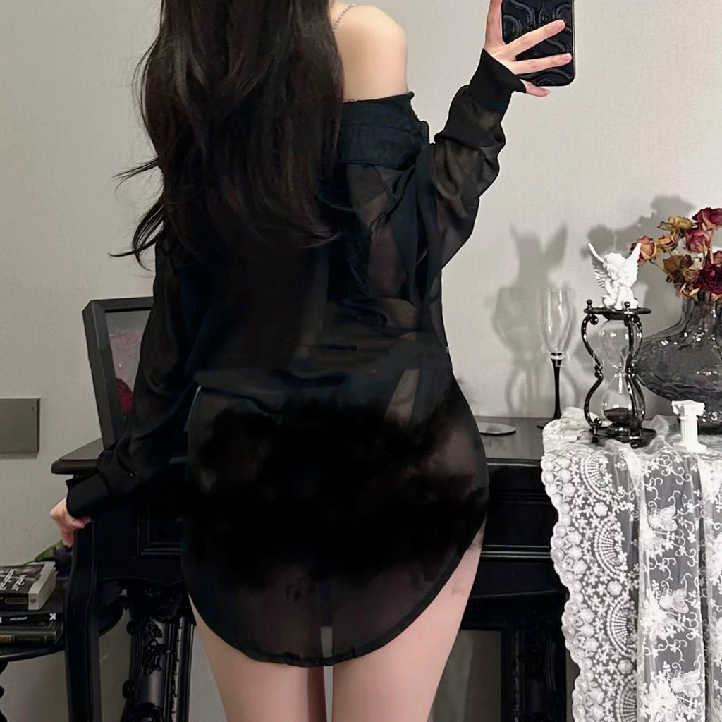 Sweet strapless shirt HA2842