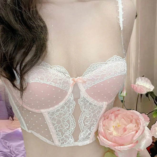 Sweet lace vest HA2416