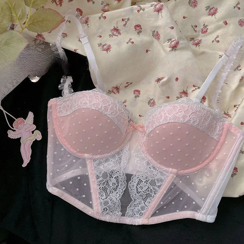 Sweet lace vest HA2416