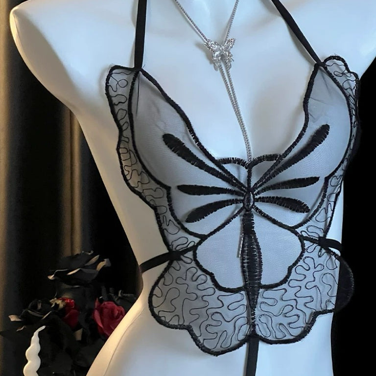 Butterfly mesh jumpsuit HA2843