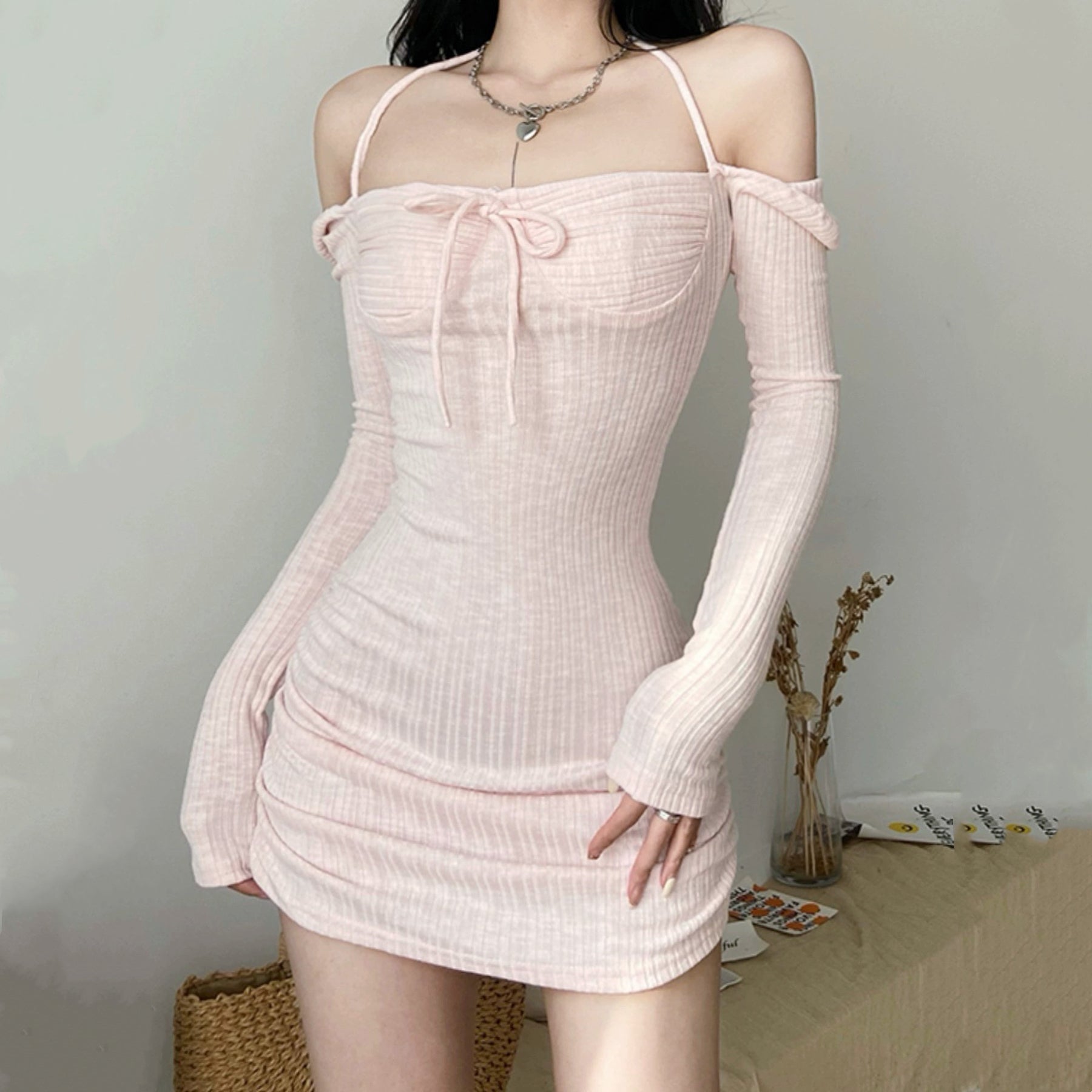 Chic pink dress HA2414