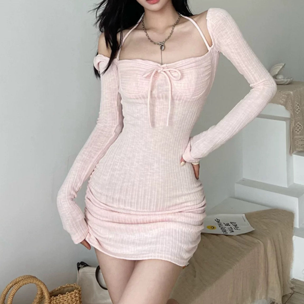 Chic pink dress HA2414