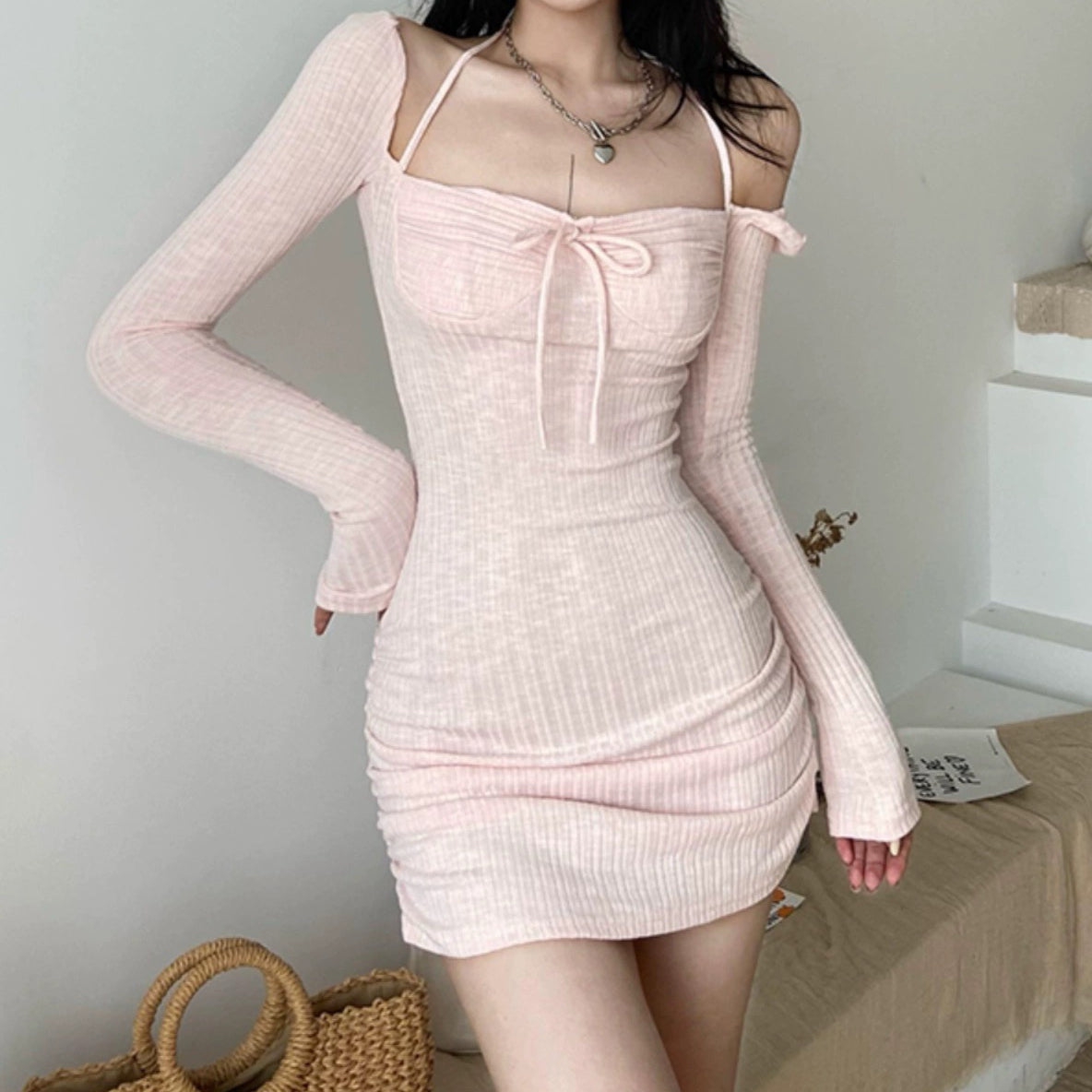 Chic pink dress HA2414
