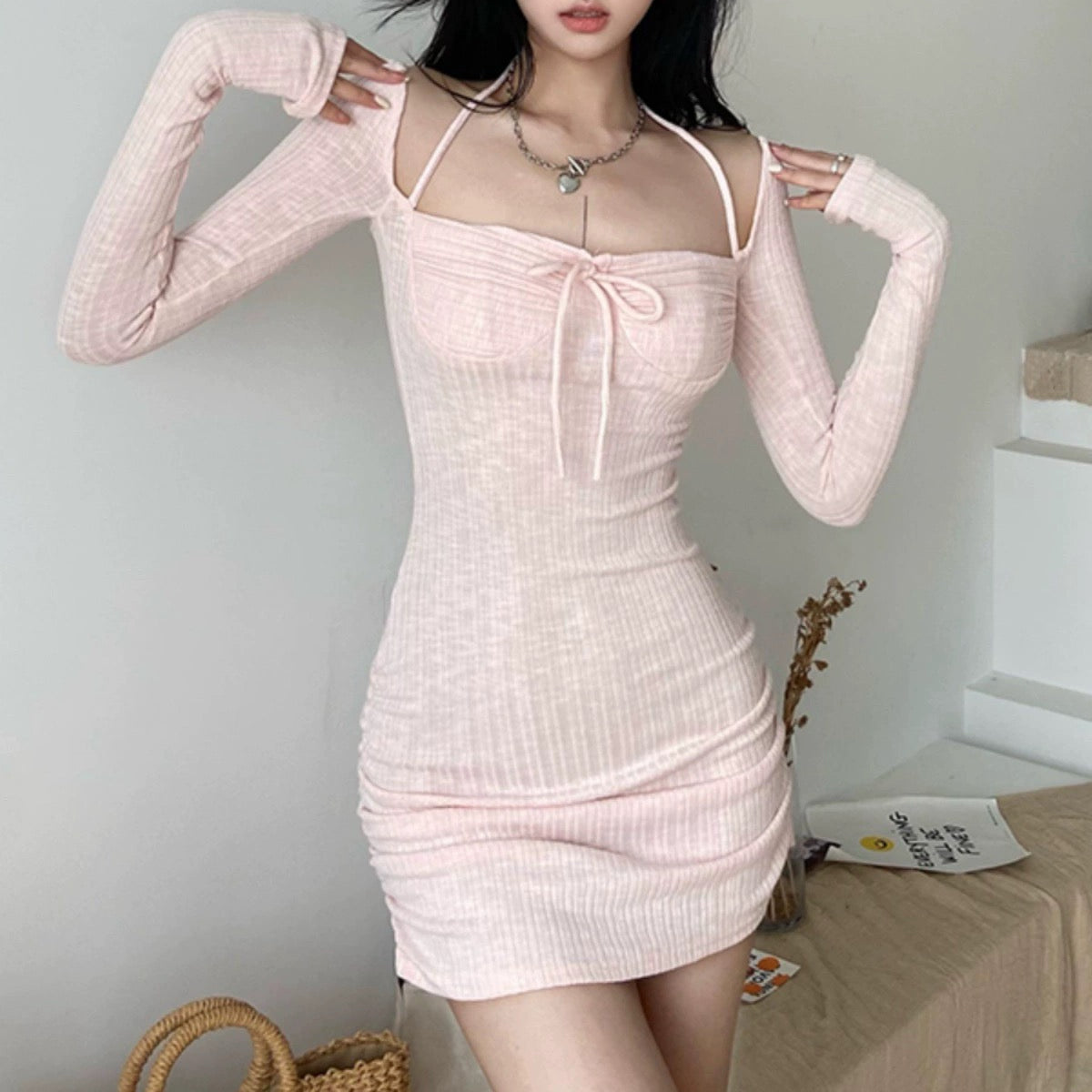 Chic pink dress HA2414