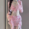 Floral pink bikini set HA2561