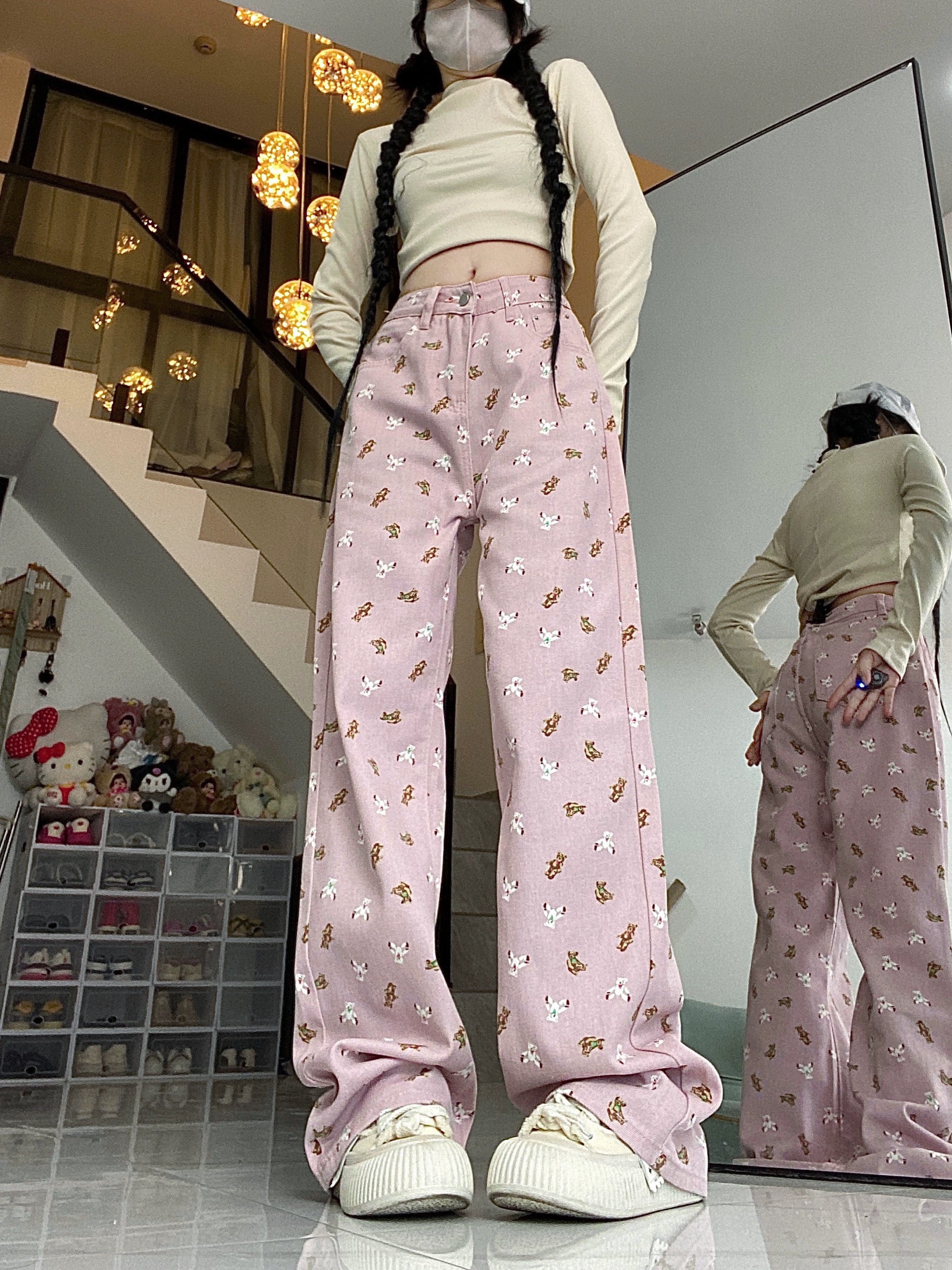 Pink bear jeans HA2422