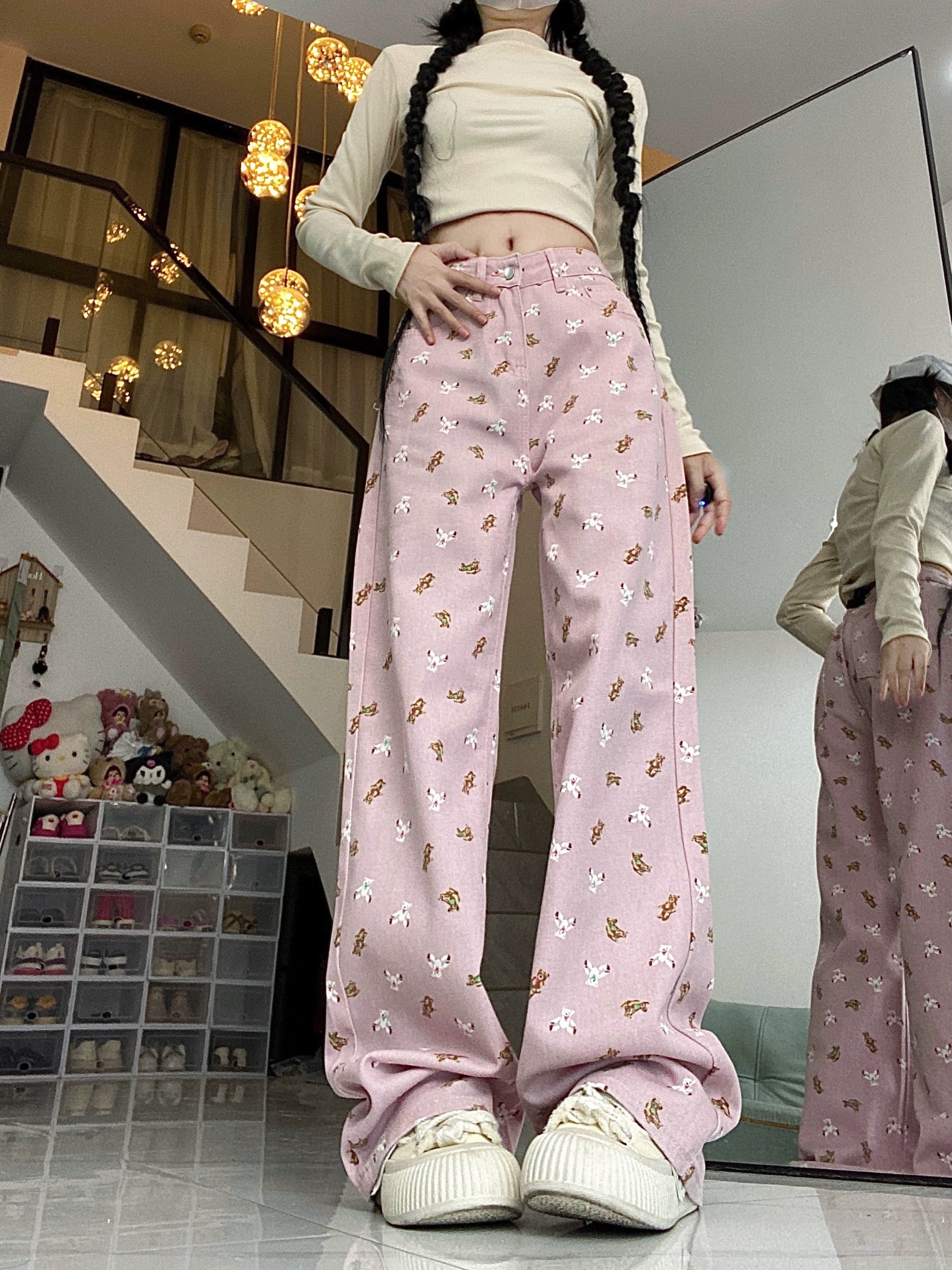 Pink bear jeans HA2422
