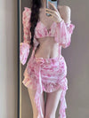 Floral pink bikini set HA2561