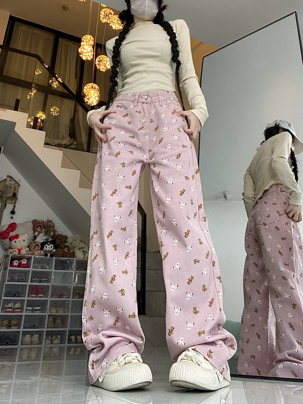 Pink bear jeans HA2422