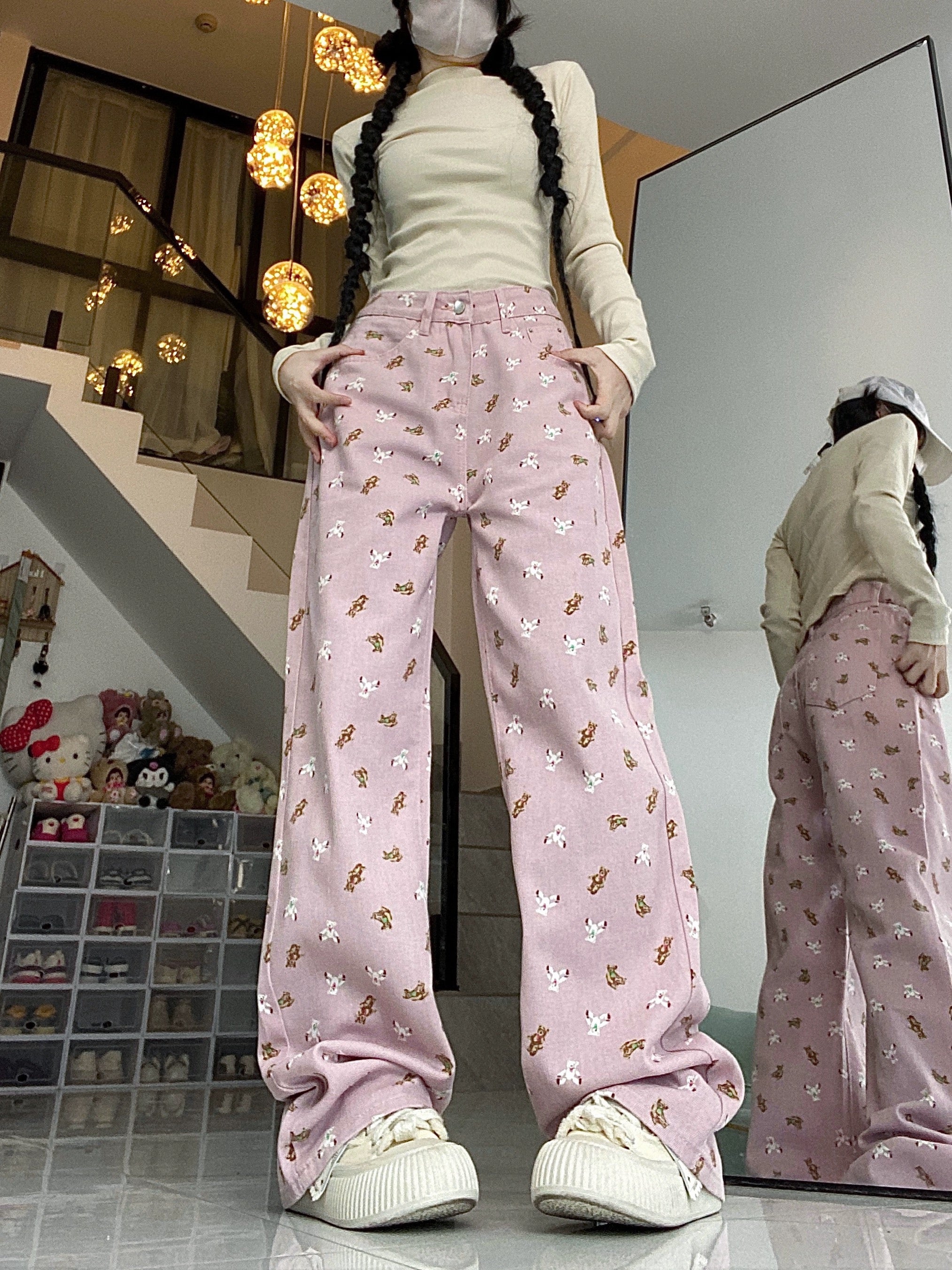 Pink bear jeans HA2422