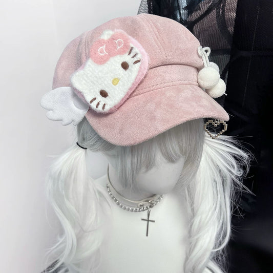 Pink cute beret HA2721