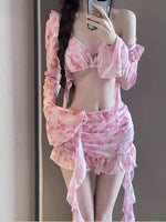 Floral pink bikini set HA2561