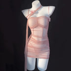 Lace mesh dress suit HA2997·