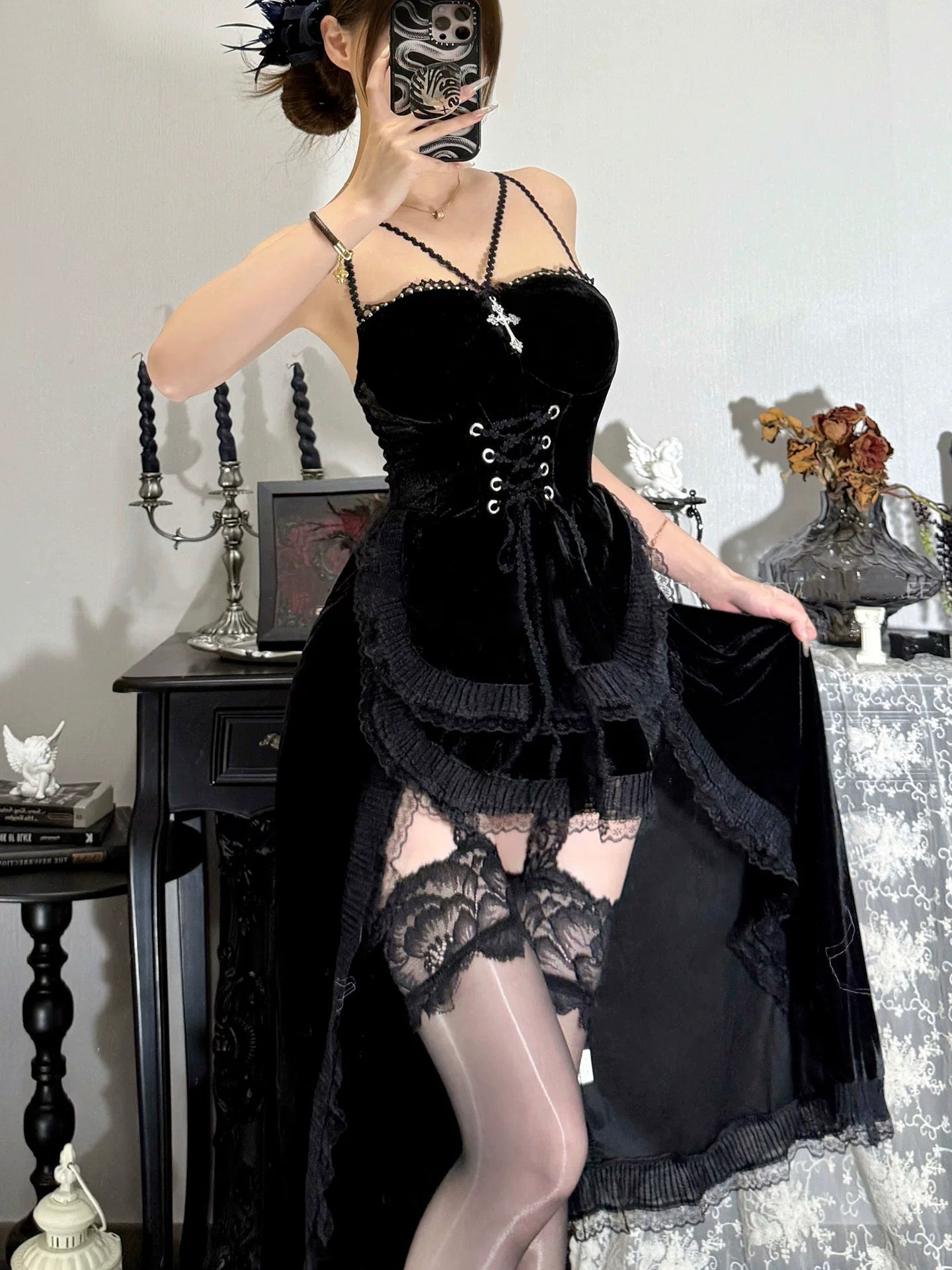 Dark Gothic Dress HA2982
