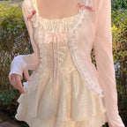 Lace Bow Sunscreen Cardigan Chiffon Sweater   HA1918