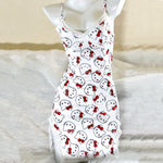 White strappy lace dress HA2424