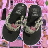 Cute rhinestone slippers HA2427