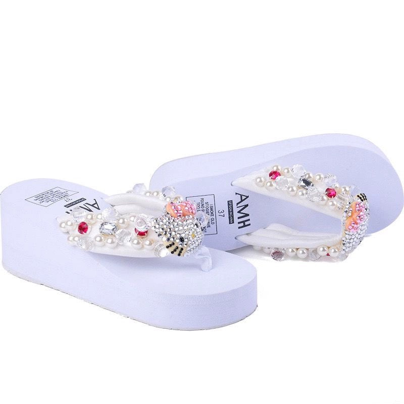 Cute rhinestone slippers HA2427