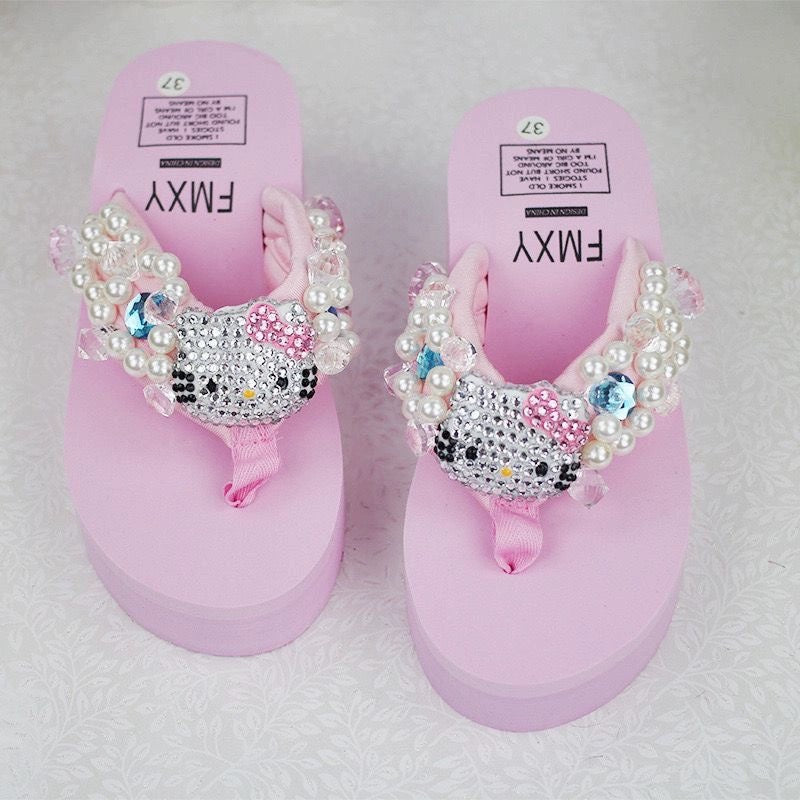Cute rhinestone slippers HA2427