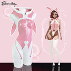 Pre-Sale Pink Bunny Hoodie Bodysuit Lingerie HA2937