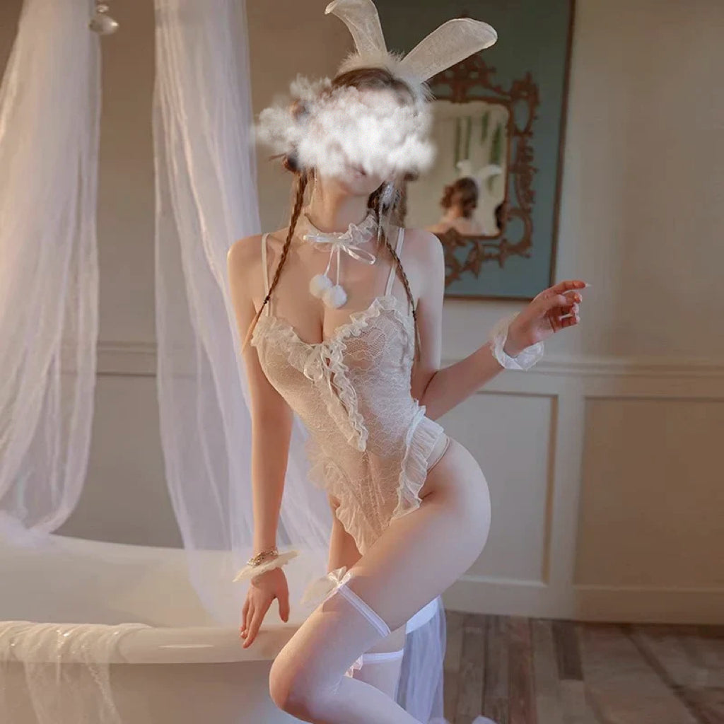 Lace bunny suit HA2771