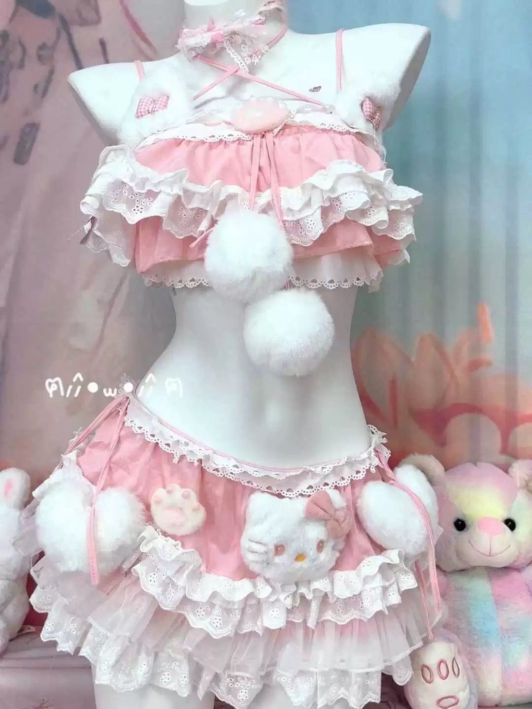 Cute pink handmade set HA2855