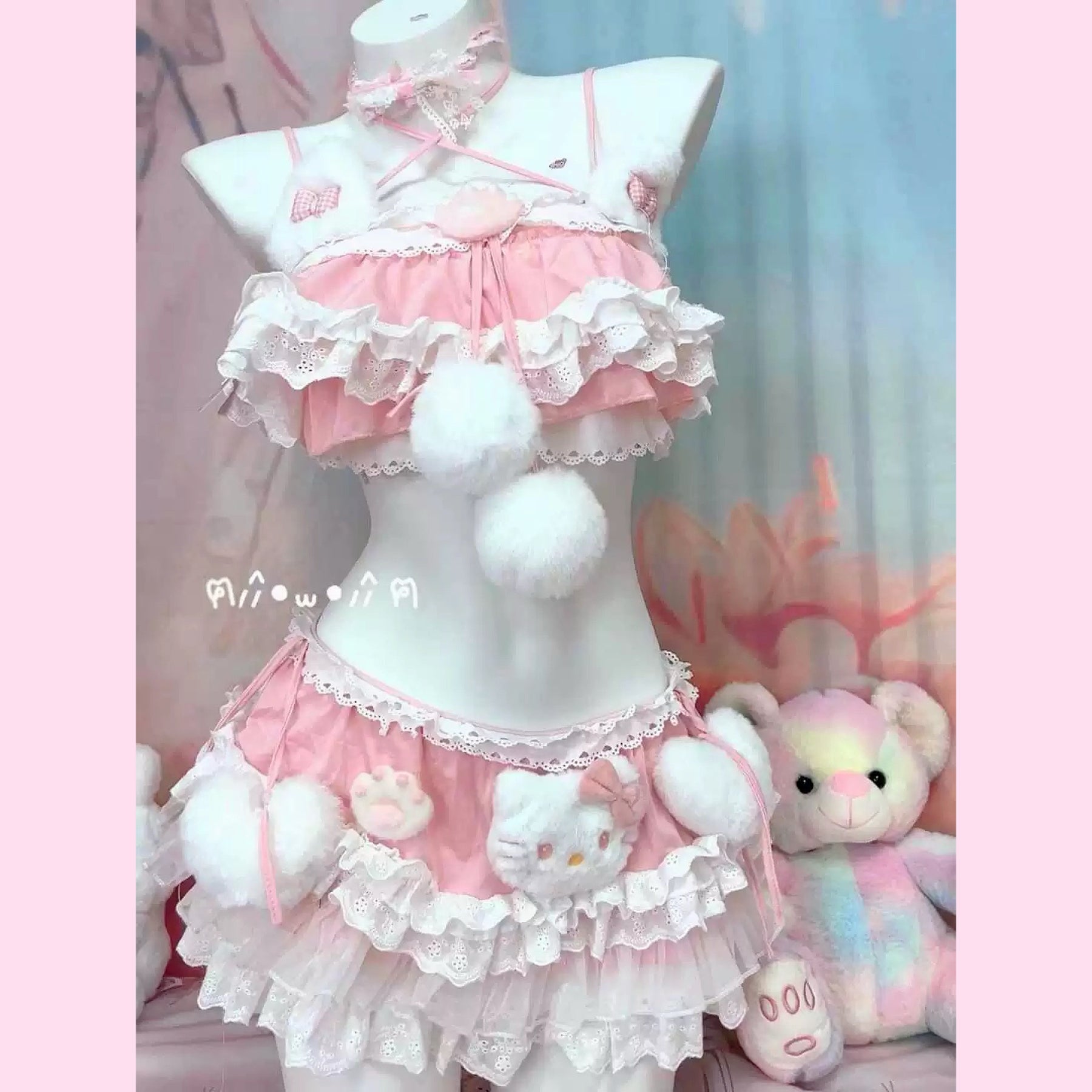 Cute pink handmade set HA2855