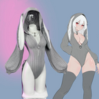 Chic Grey Bunny Ear Hoodie Bodysuit KO64