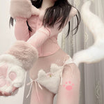 Cute plush cat ear panties HA2752