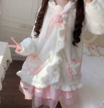 Cute rabbit ears plush coat HA2760