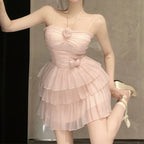 Halter neck waist slim suspender dress  HA1953