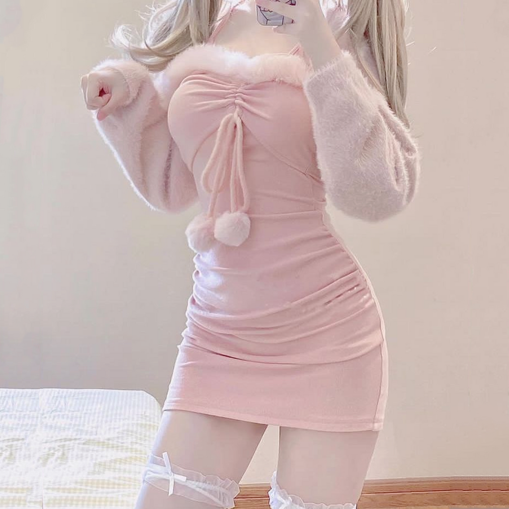 Cute sweet pink suit HA2253