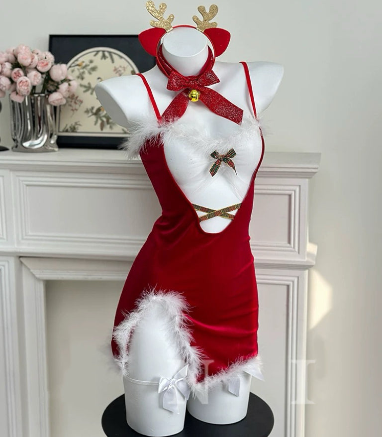 Christmas mesh dress HA2734