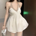 Halter neck satin camisole HA2445