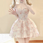 Pink floral dress HA2262