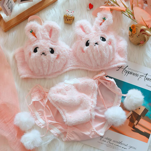 Plush bunny underwear set HA2268
