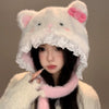 Cute Bow Plush Hat HA2740