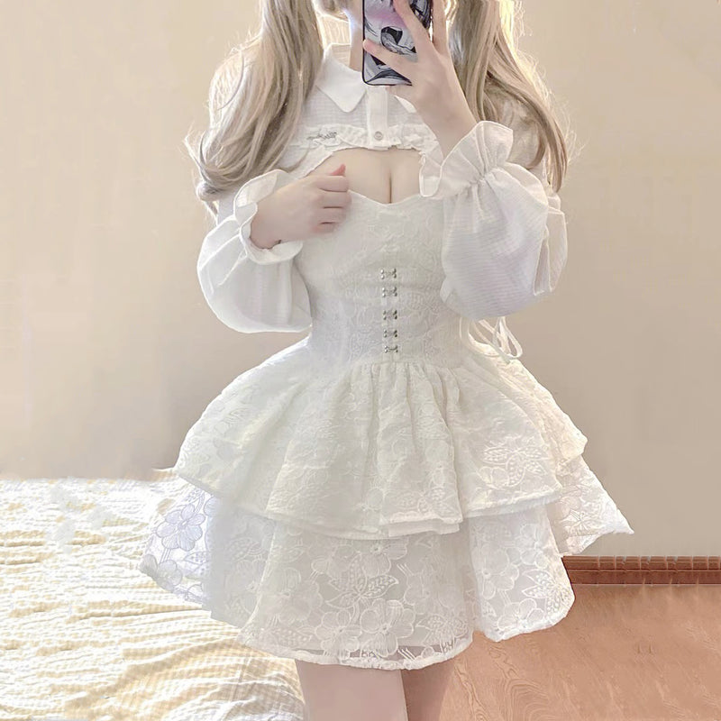 White cake dress HA2271