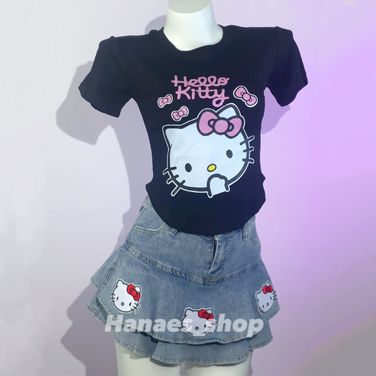 Cute cartoon denim suit HA2276