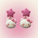 Cute and sweet cat earrings HA2751