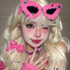 Pink furry sunglasses headband HA2591