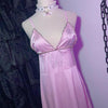 Butterfly rhinestone pink suspender dress HA2461