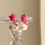 Cute and sweet cat earrings HA2751