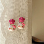 Cute and sweet cat earrings HA2751