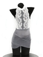 Lace uniform suit HA3006